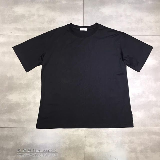 Balenciaga短袖衣 19春夏新款 巴黎世家黑色T恤  tzy1628